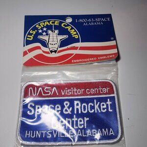 Vintage NASA Visitor Space & Rocket Center Huntsville Alabama Patch Badge Crest